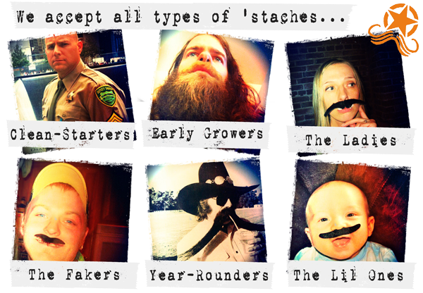 Moustache March Types
